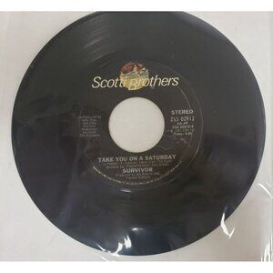 Record 45 RPM Vinyl  Survivor- Eye Of The Tiger/ Take You On A Saturday